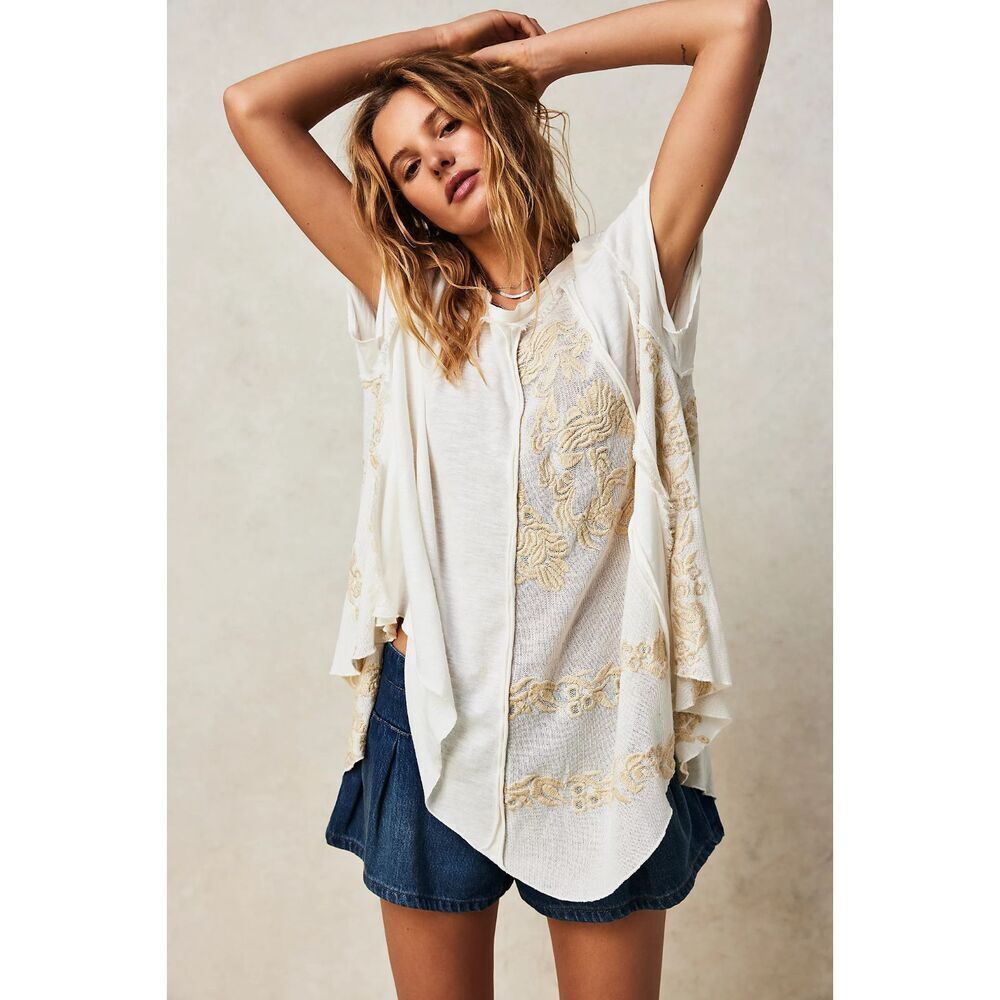 Free People Palermo Tunic Embroidered Small NEW